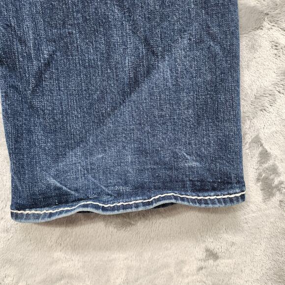 Vigoss Jeans Womens 22/33L Blue The Chelsea Low Rise Slim Boot Cut Stretch Denim - Picture 6 of 16